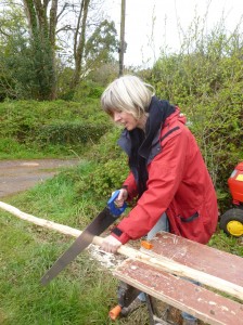 sawing to length