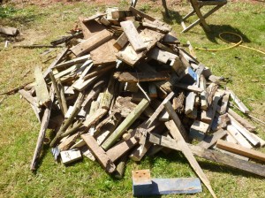 The wood pile grows....