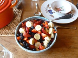 Red Tent fruit salad